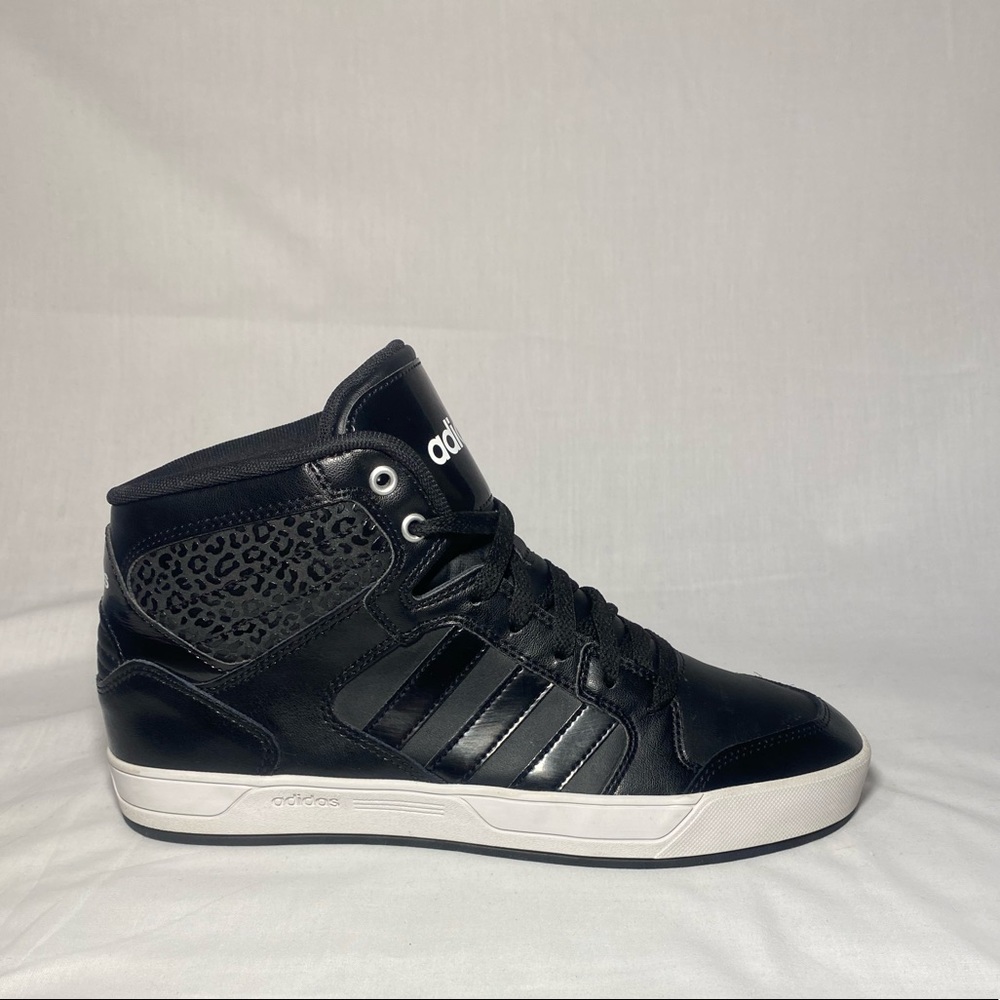 Adidas High Top Classic Leopard Pattern Black Sz 9
